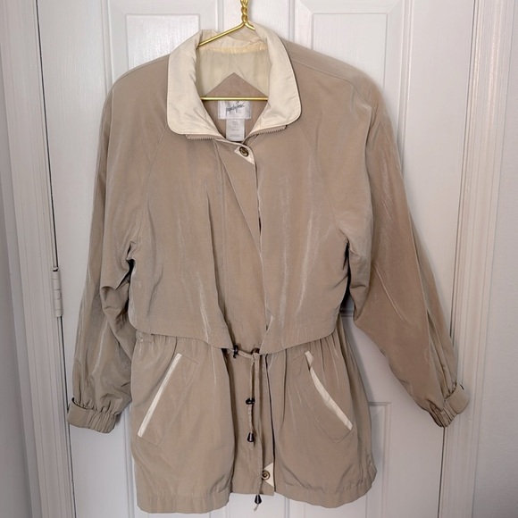 Jacqueline Ferrar Women’s Zipper Up Tan Utility Jacket - Picture 1 of 12